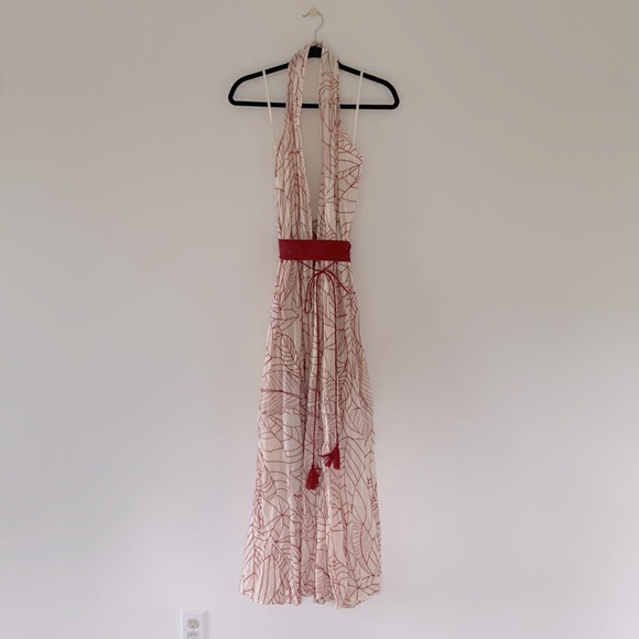 Anthropologie Samarkand Lilka Halter Wrap Dress - Picture 5 of 9